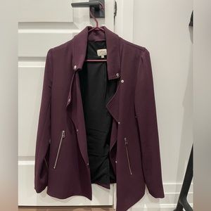 Wilfred Mayet Moto Jacket in rare maroon colour - XS